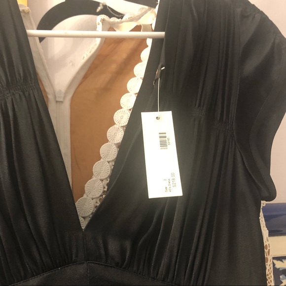 Trashy Diva 1940s Black Satin Dress NWOT Repost - Picture 7 of 7